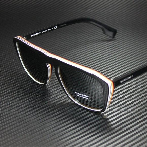 Burberry Multi Layer Checkered 55mm Sunglasses - Picture 1 of 5